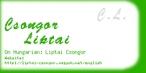 csongor liptai business card